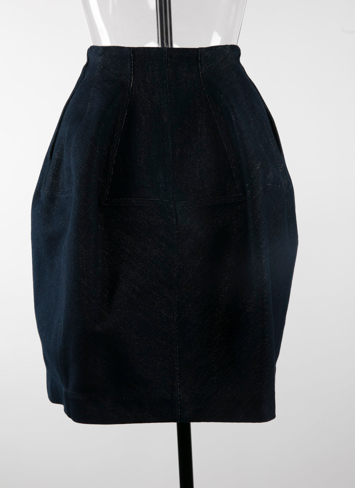 Jupe boule en denim - Or