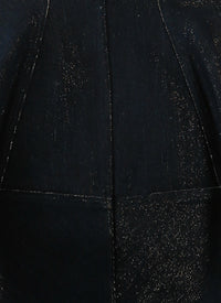 Jupe boule en denim - Or