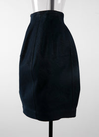 Jupe boule en denim - Or