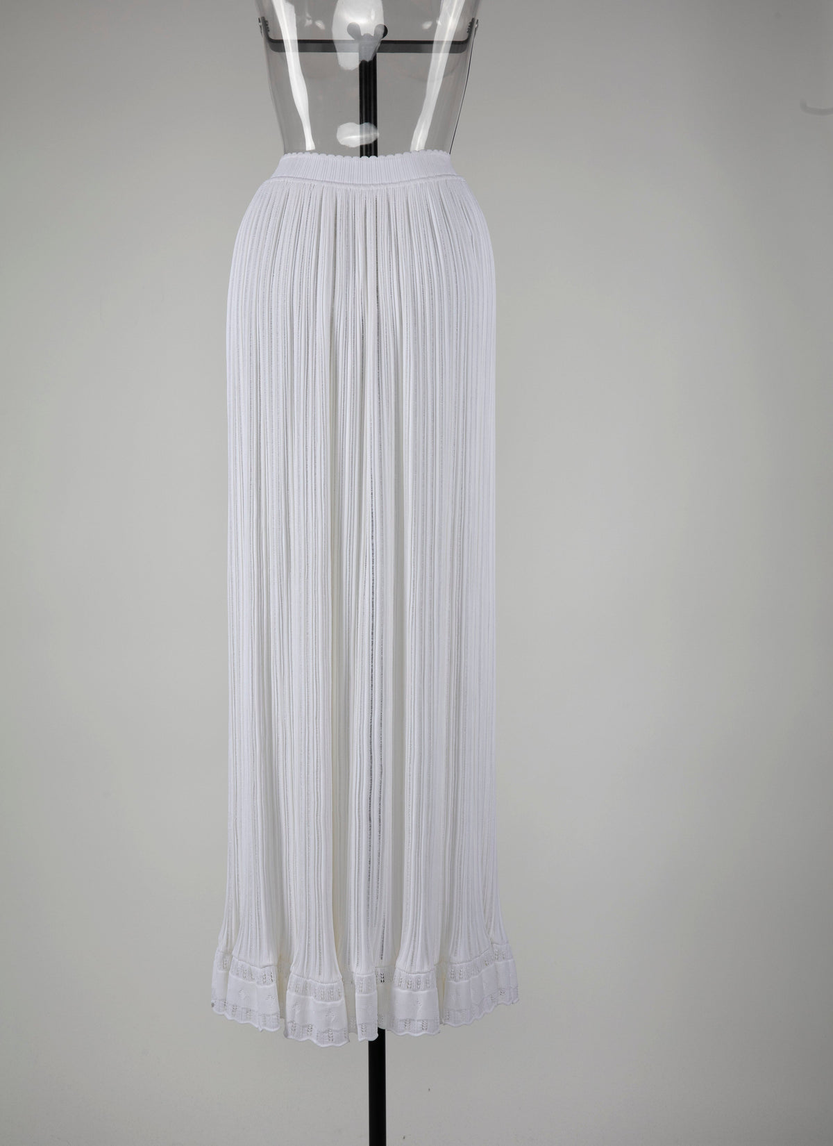 Jupe longue Falbalas - Blanc