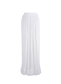 Jupe longue Falbalas - Blanc