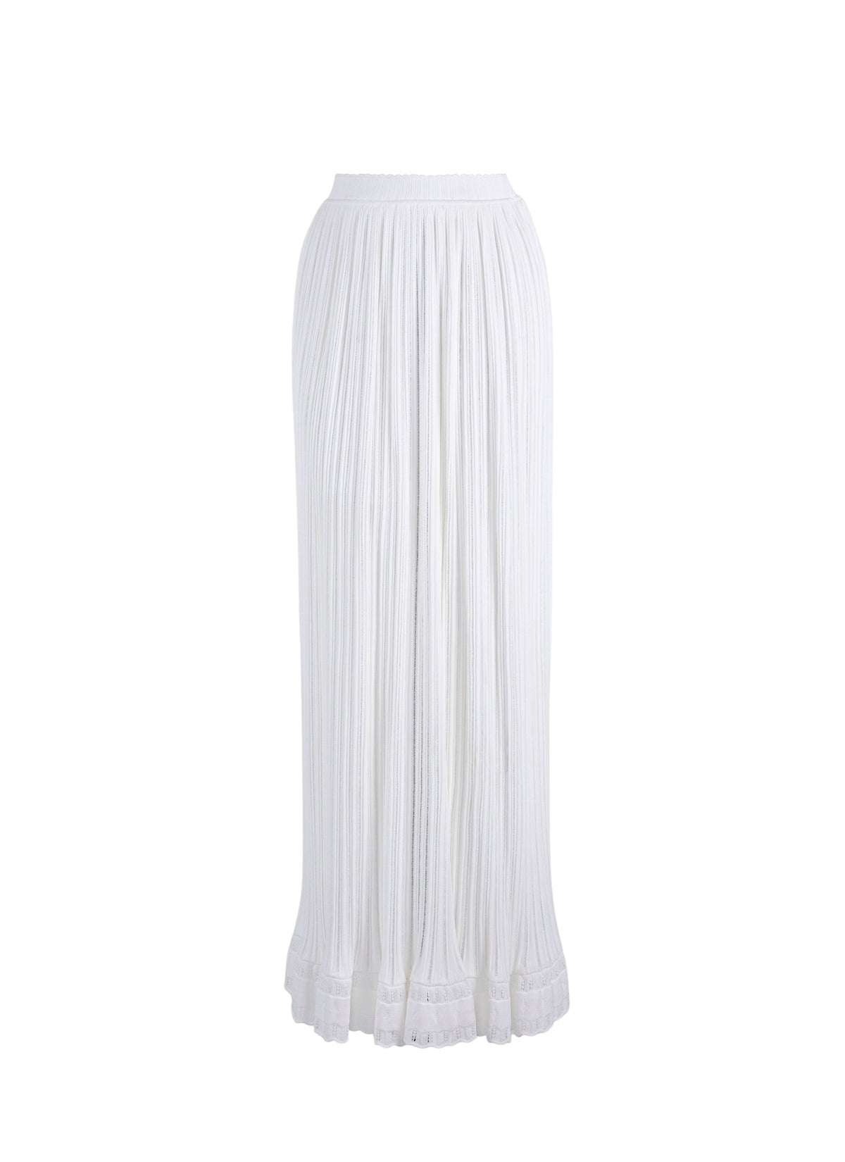 Jupe longue Falbalas - Blanc