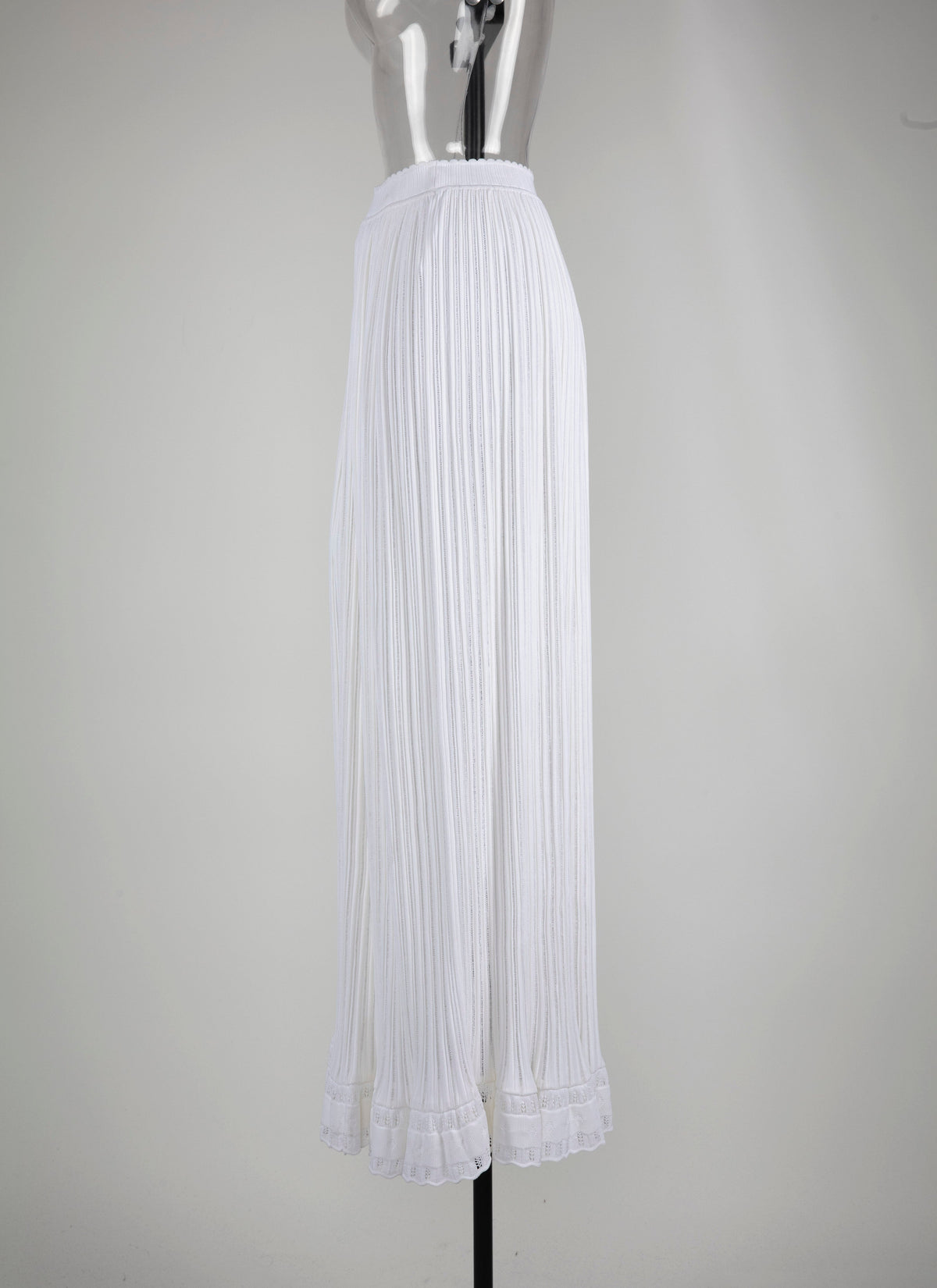 Jupe longue Falbalas - Blanc