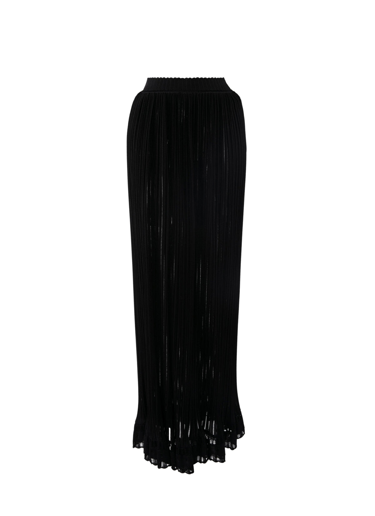 Falbalas long skirt - Black intense