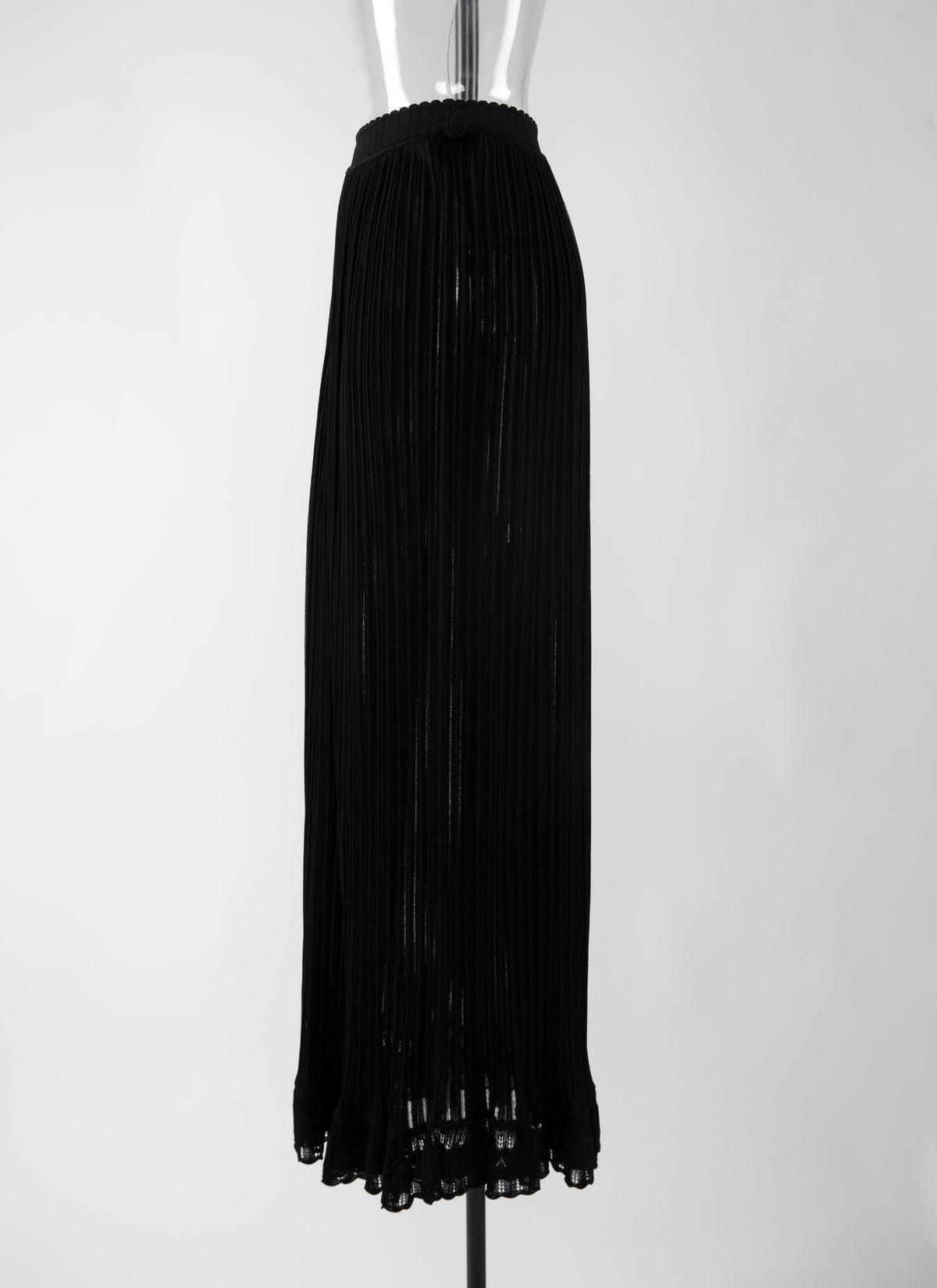 Falbalas long skirt - Black intense