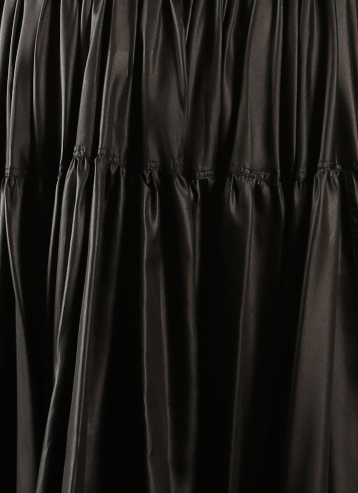 Jupe longue boutonnée détail couture - Noir intense