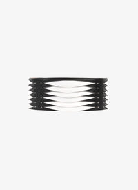 Ceinture graphique en cuir - Noir & Blanc