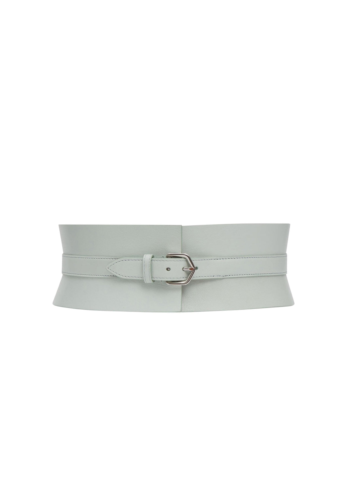 Strapless leather belt - Pastel Mint