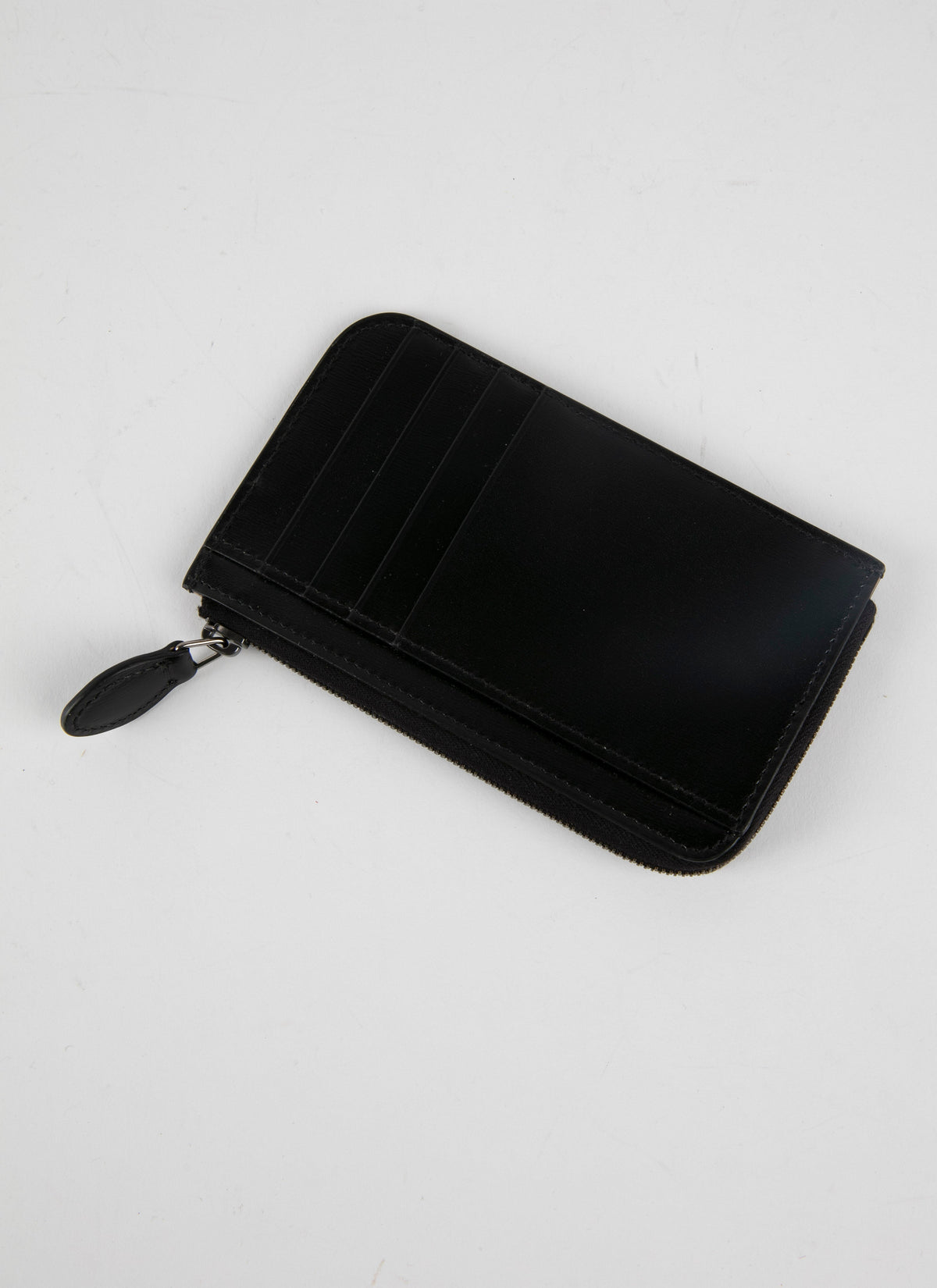 Porte-cartes Pétales en cuir - Noir & Sable