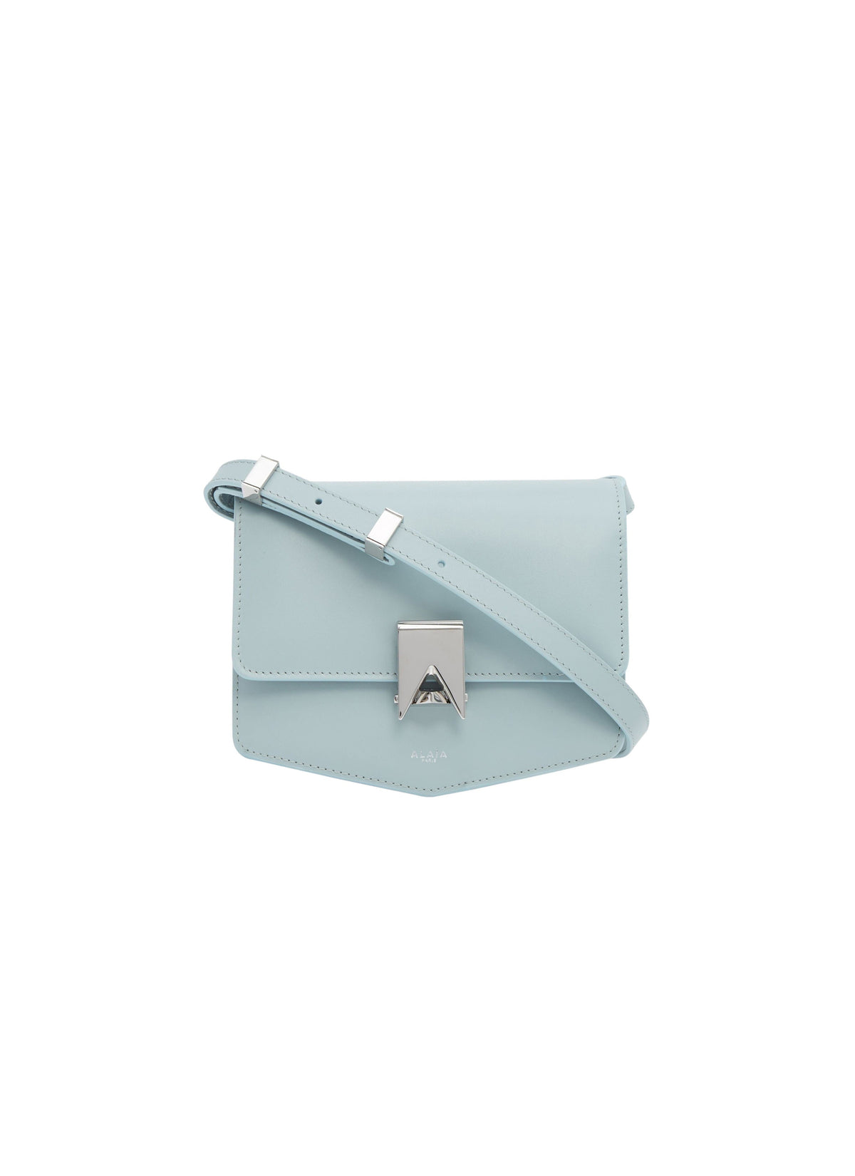 Le Papa Small Leather Bag - Grey Green