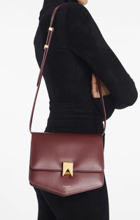 Leather Dad Bag - Garnet Red