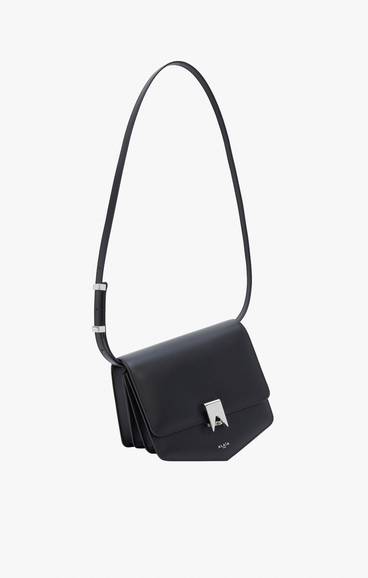Sac Le Papa en cuir - Noir & Argent