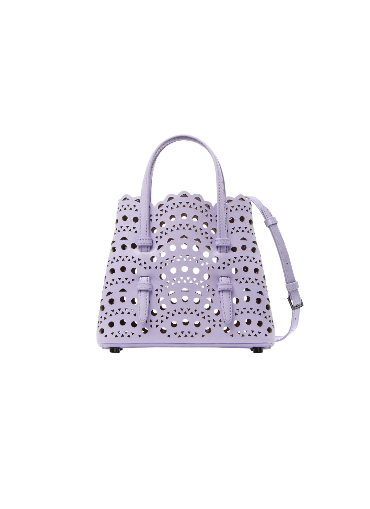 Bag Mina 16 in leather - Light Parma