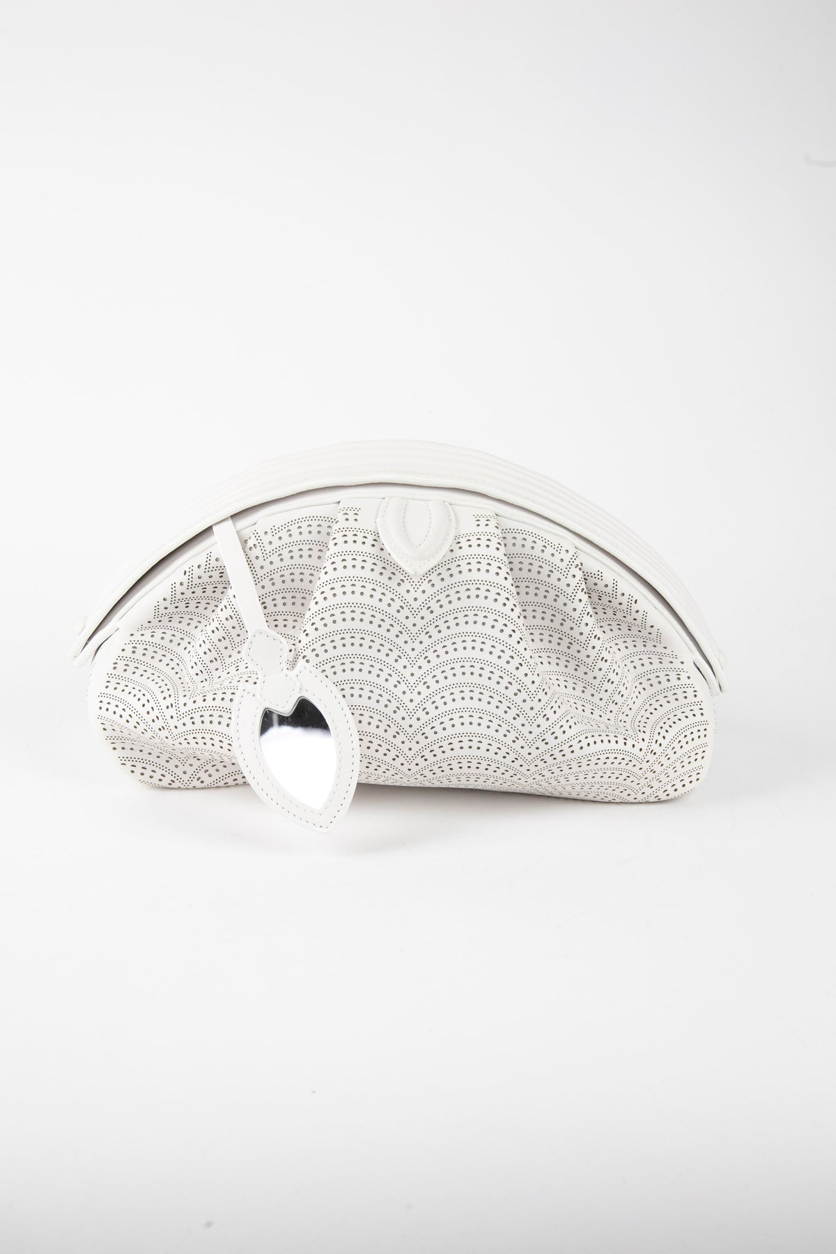Sac Samia 26 en cuir - Blanc Optique