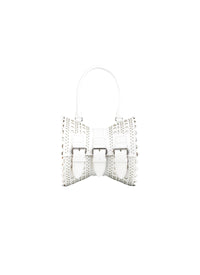 Sac corset 18 en cuir - Blanc Optique