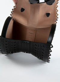 Sac corset 18 en cuir - Noir