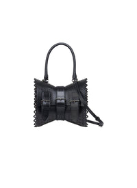 Sac corset 18 en cuir - Noir
