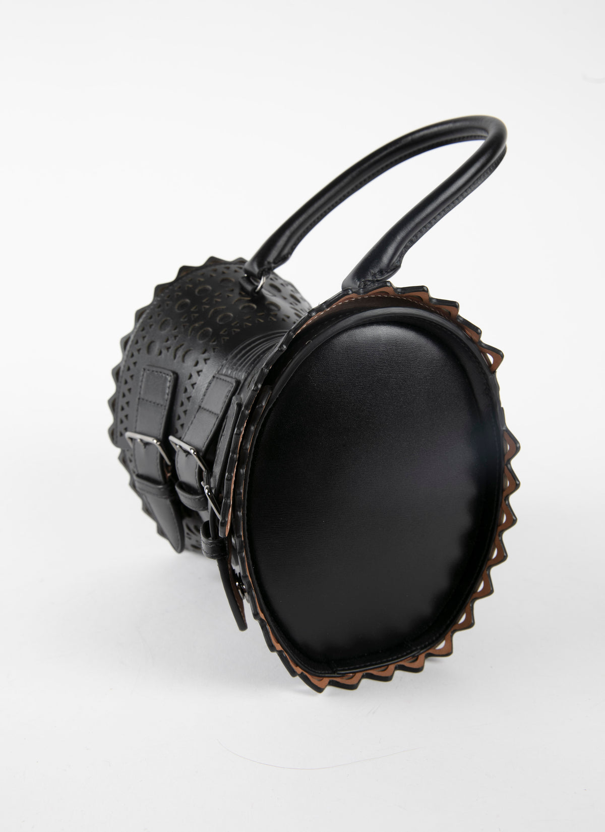Sac corset 18 en cuir - Noir