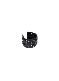 Bracelet en cuir - Noir charbon