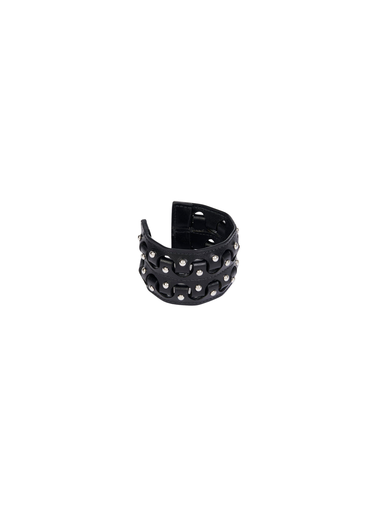 Bracelet en cuir - Noir charbon