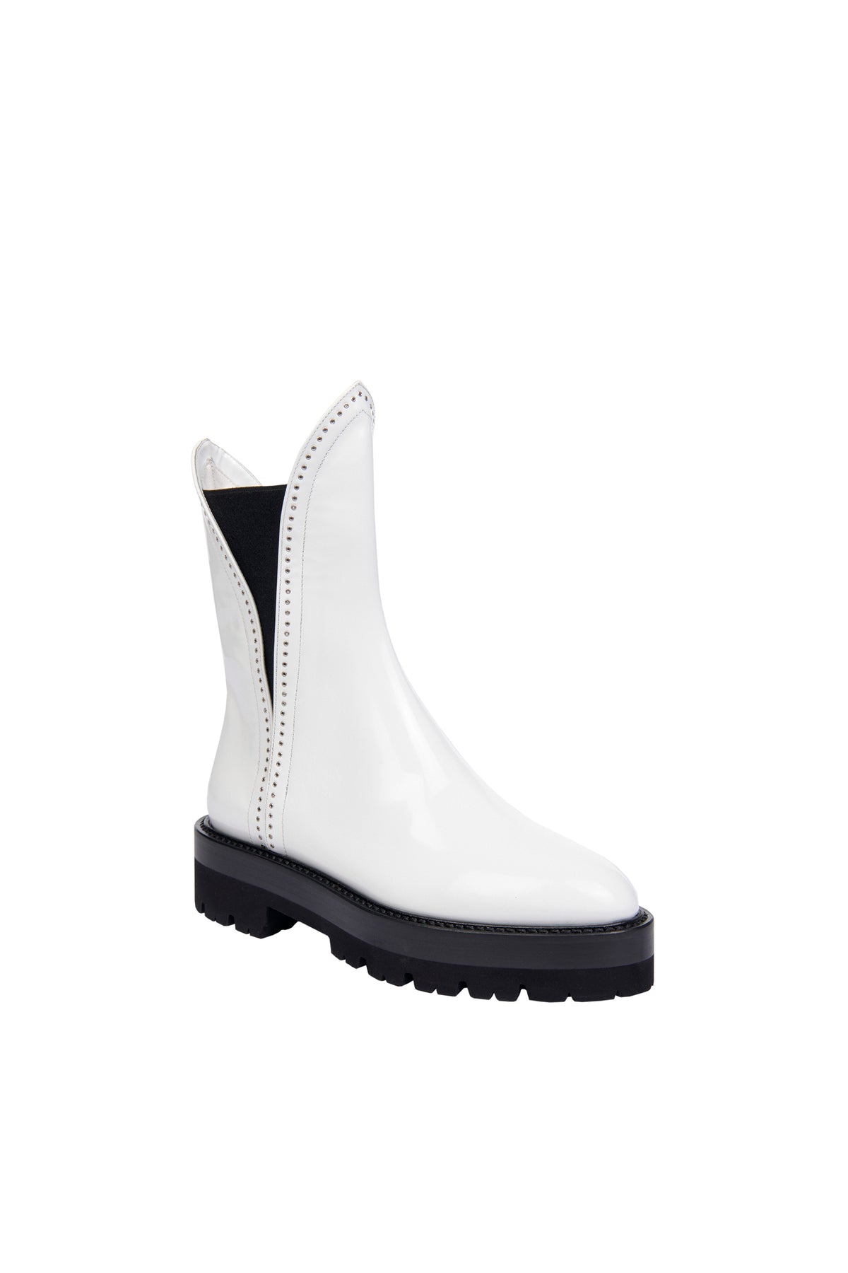 Studded boots in leather - Off White
