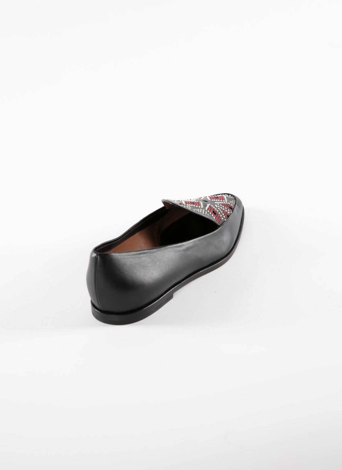 Mocassins en cuir - Noir & Multicolor