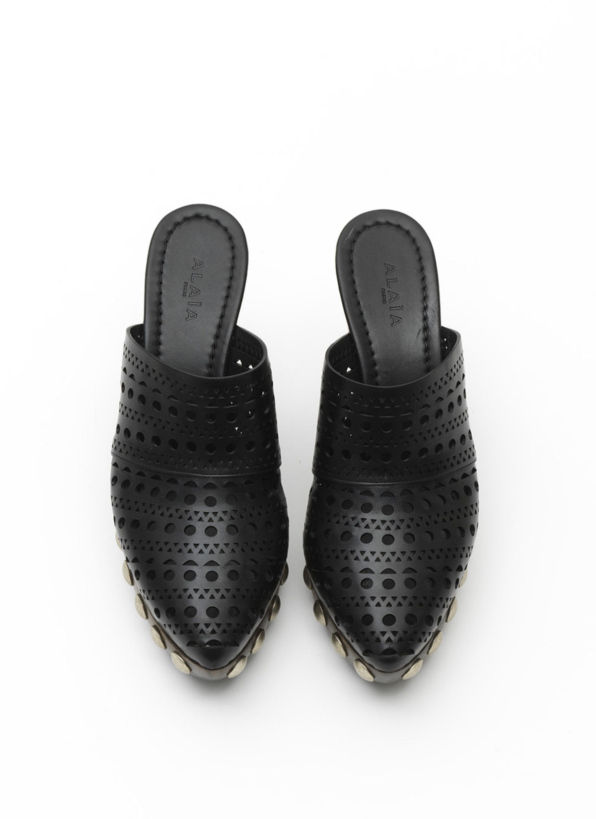Mules plateformes Le Sabot en cuir - Noir