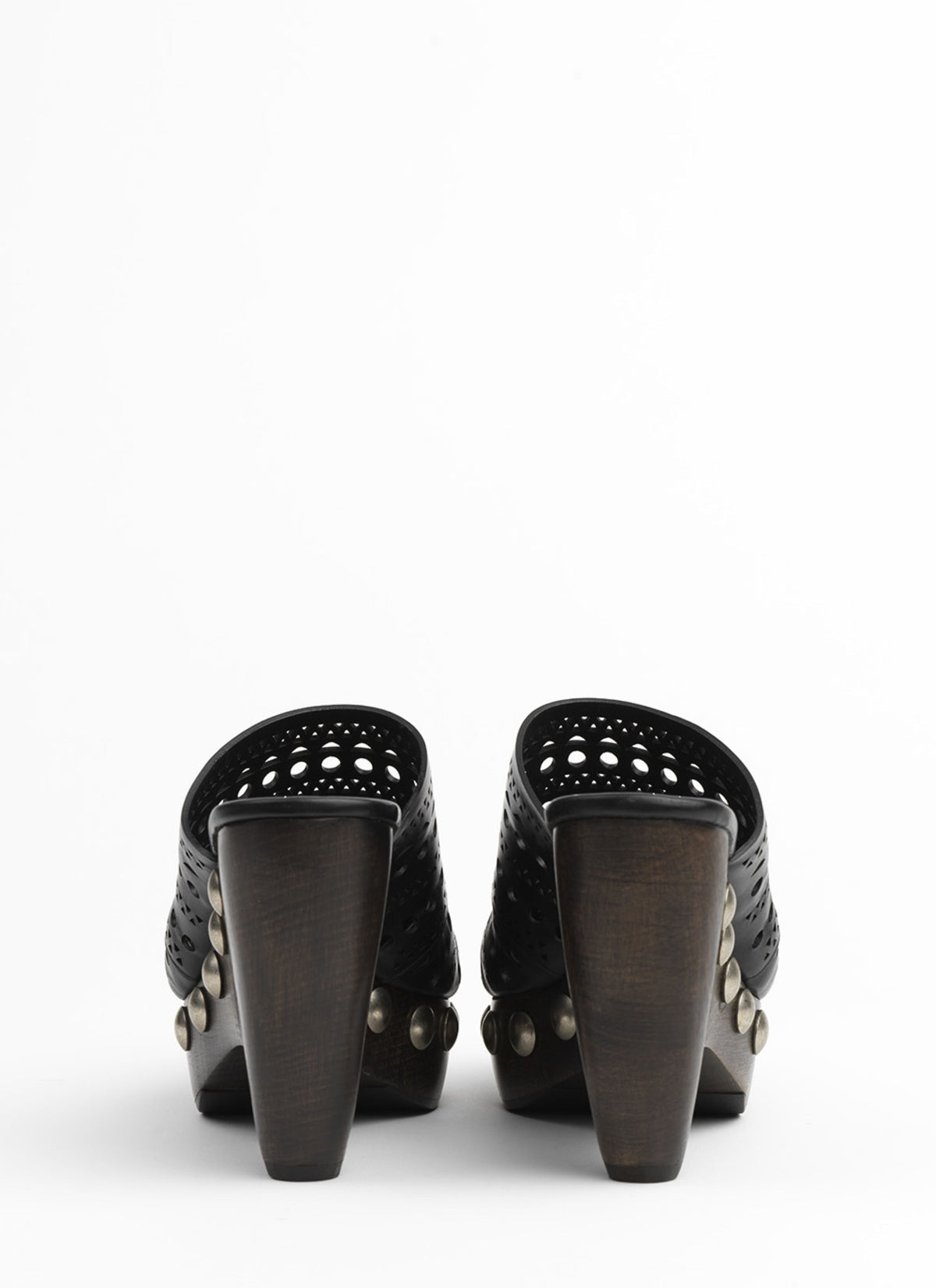 Mules plateformes Le Sabot en cuir - Noir