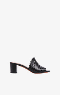 Mules Vienne 60 en cuir - Noir