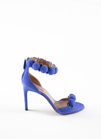 Bombe 90 sandals in leather - Indigo Blue