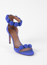 Bombe 90 sandals in leather - Indigo Blue