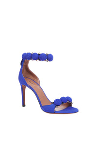 Bombe 90 sandals in leather - Indigo Blue