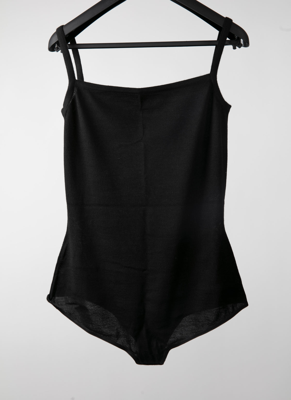 Strapless cashmere bodysuit - Black intense