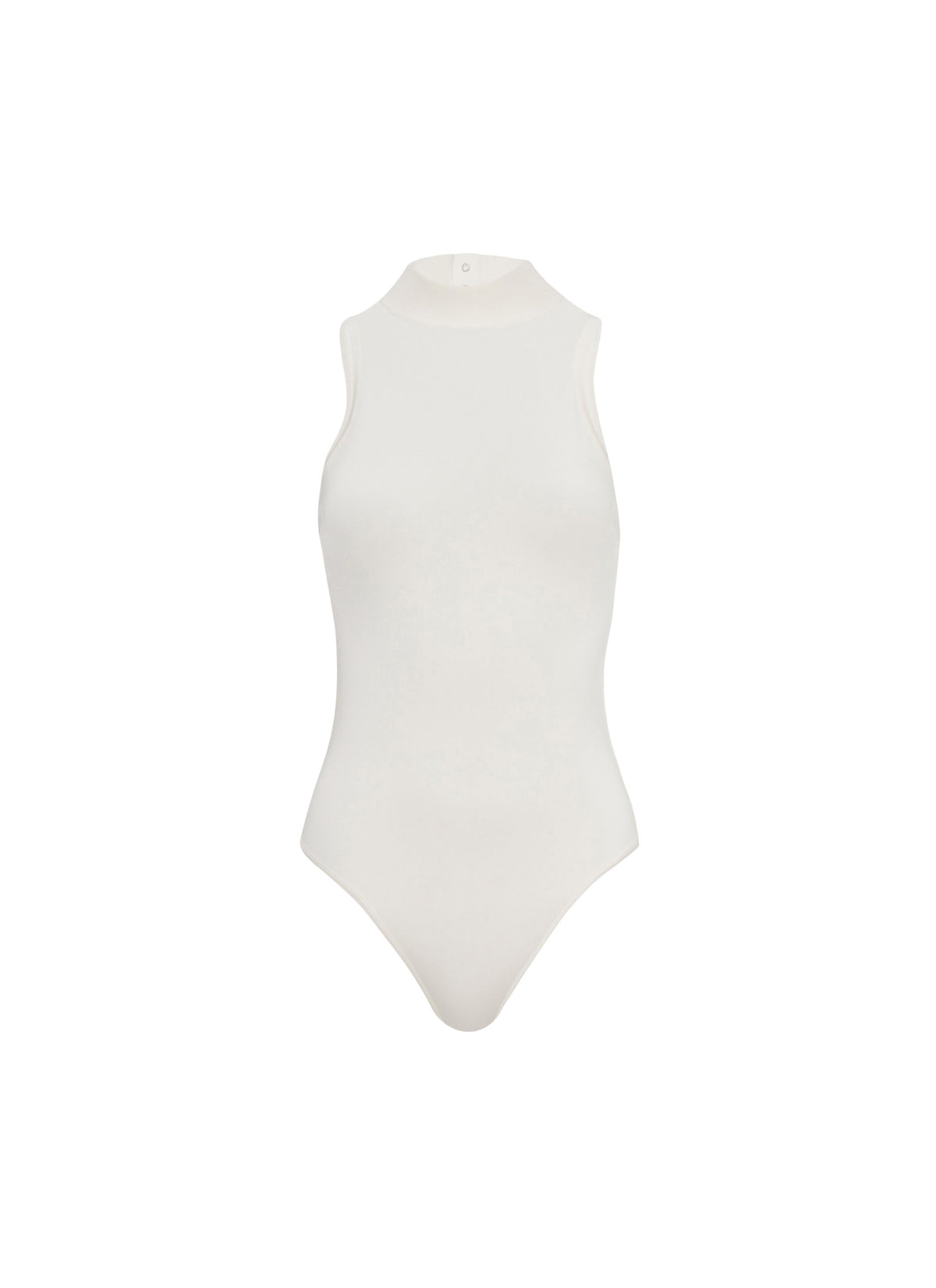 Sleeveless Stretch Bodysuit - Optic White