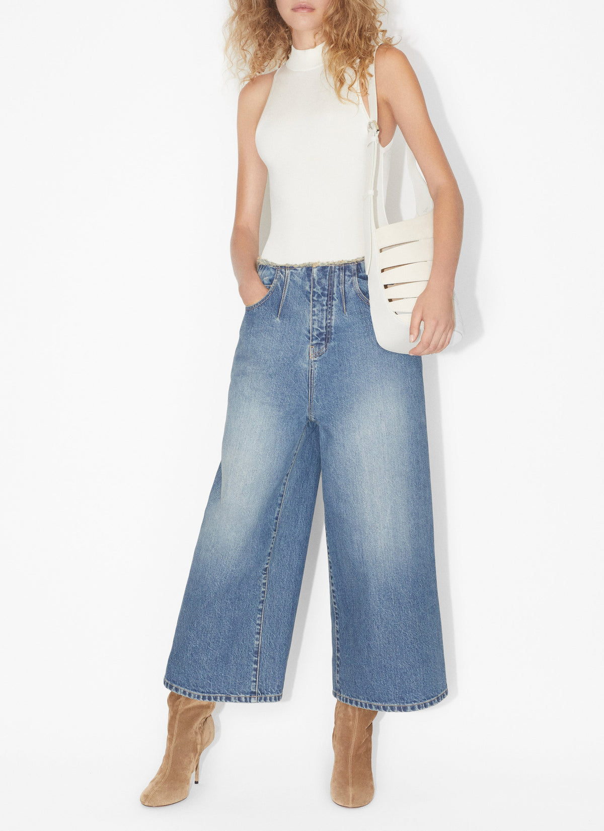 Sleeveless Stretch Bodysuit - Optic White