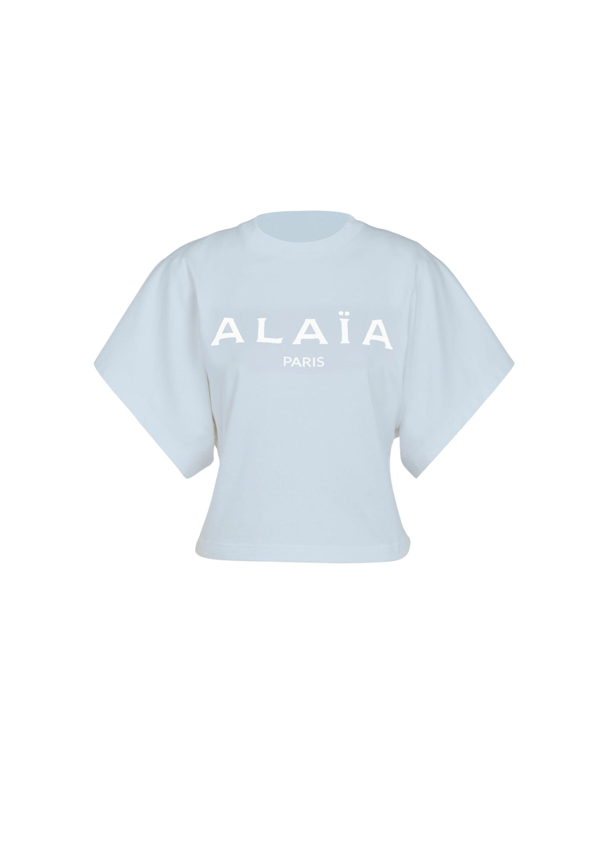 T-shirt logo Alaïa - Ciel & Blanc