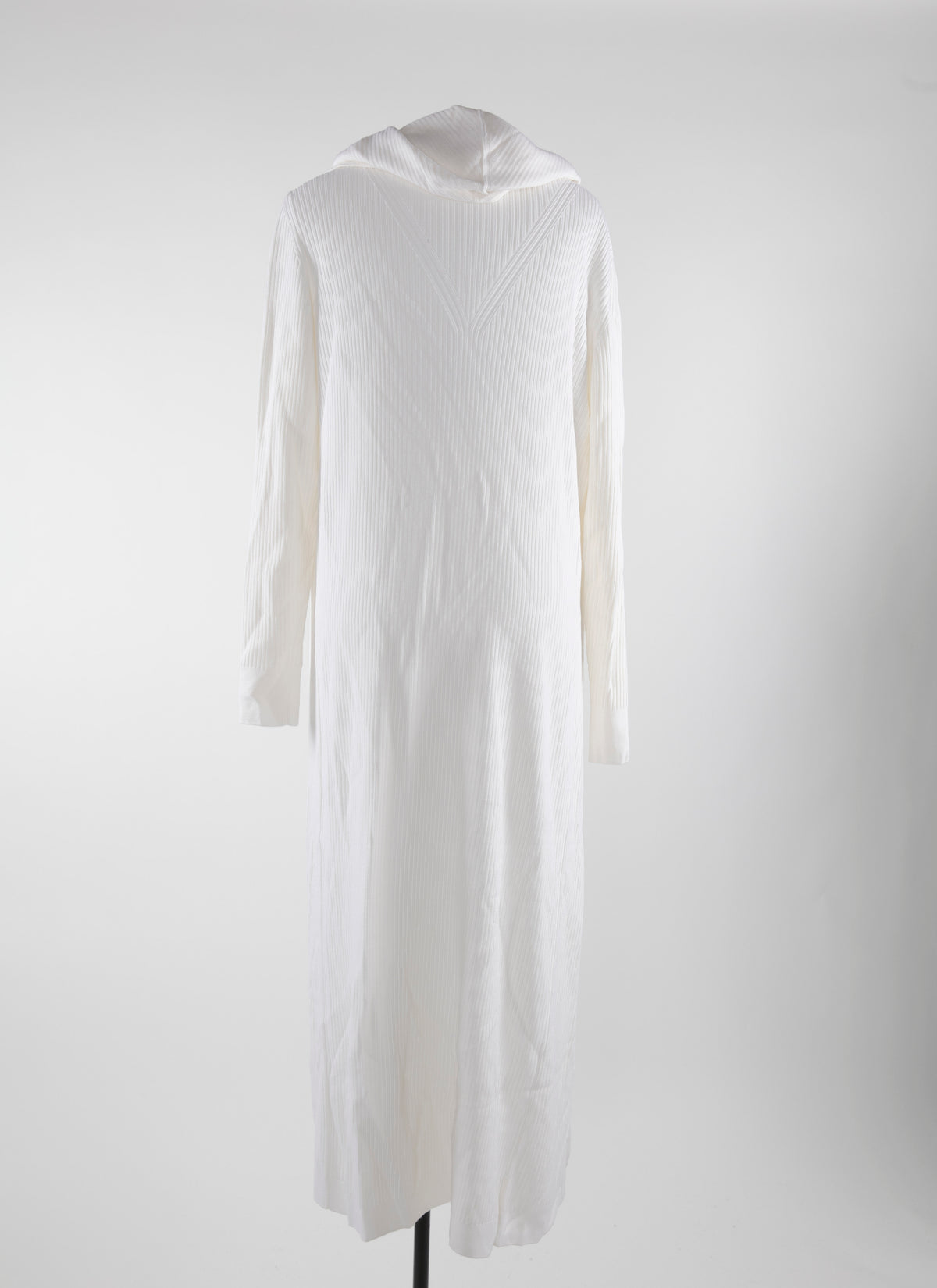Manteau gilet long à capuche - Blanc