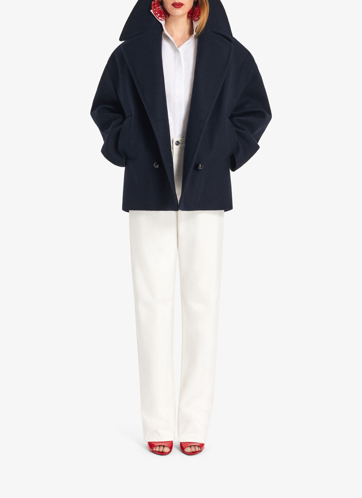 Low rise jeans - White