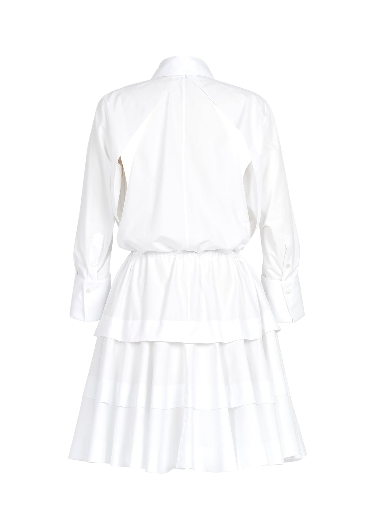 Short shirt dress - White
