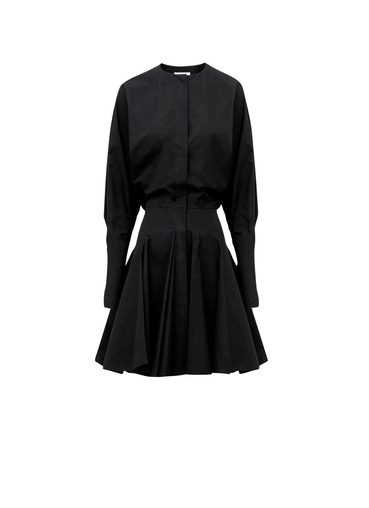 Cotton poplin skater dress - Black Alaïa