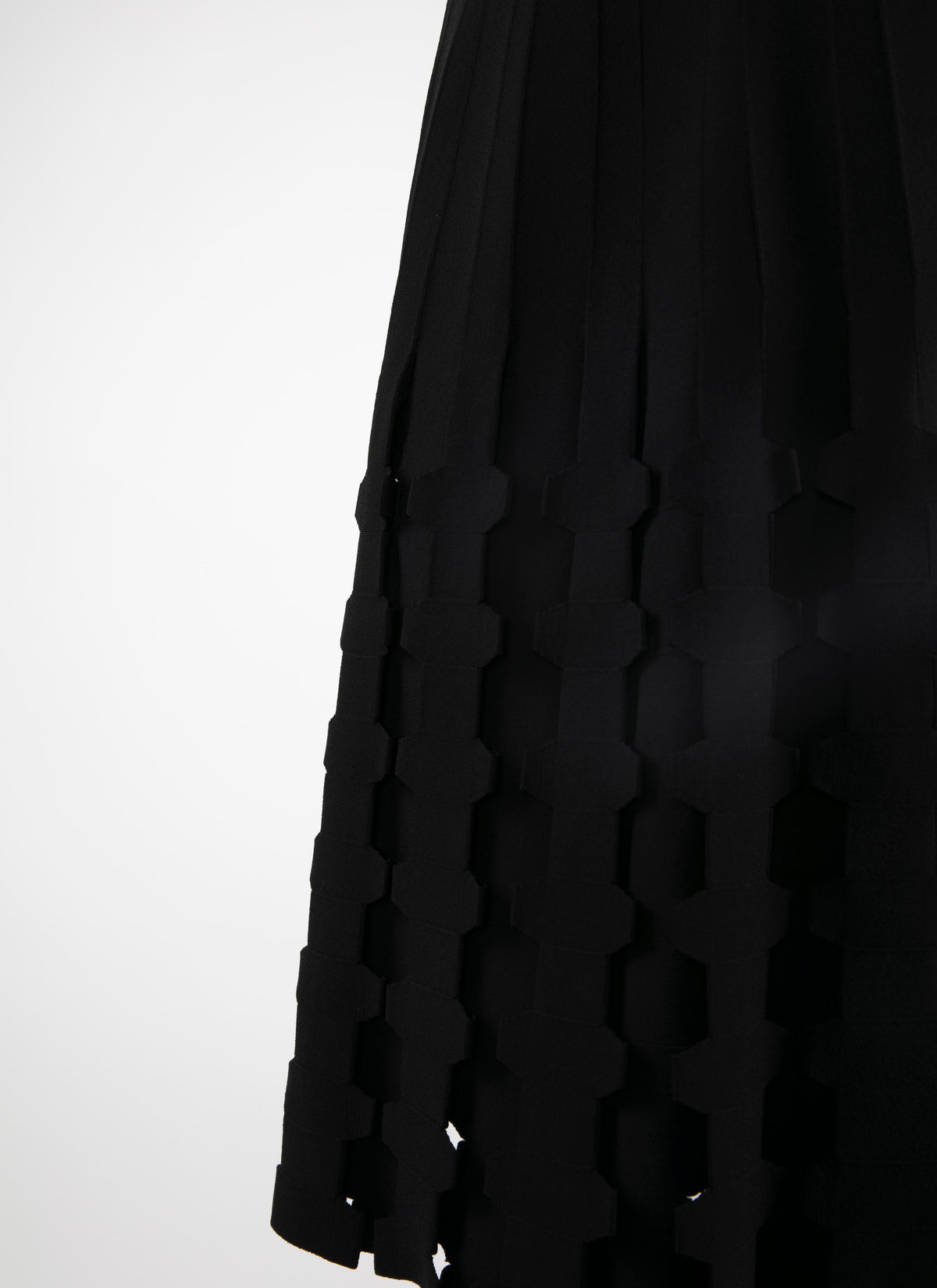 Sleeveless knitted midi dress - Black intense