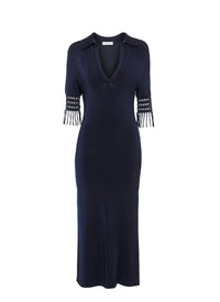 Robe col polo - Marine
