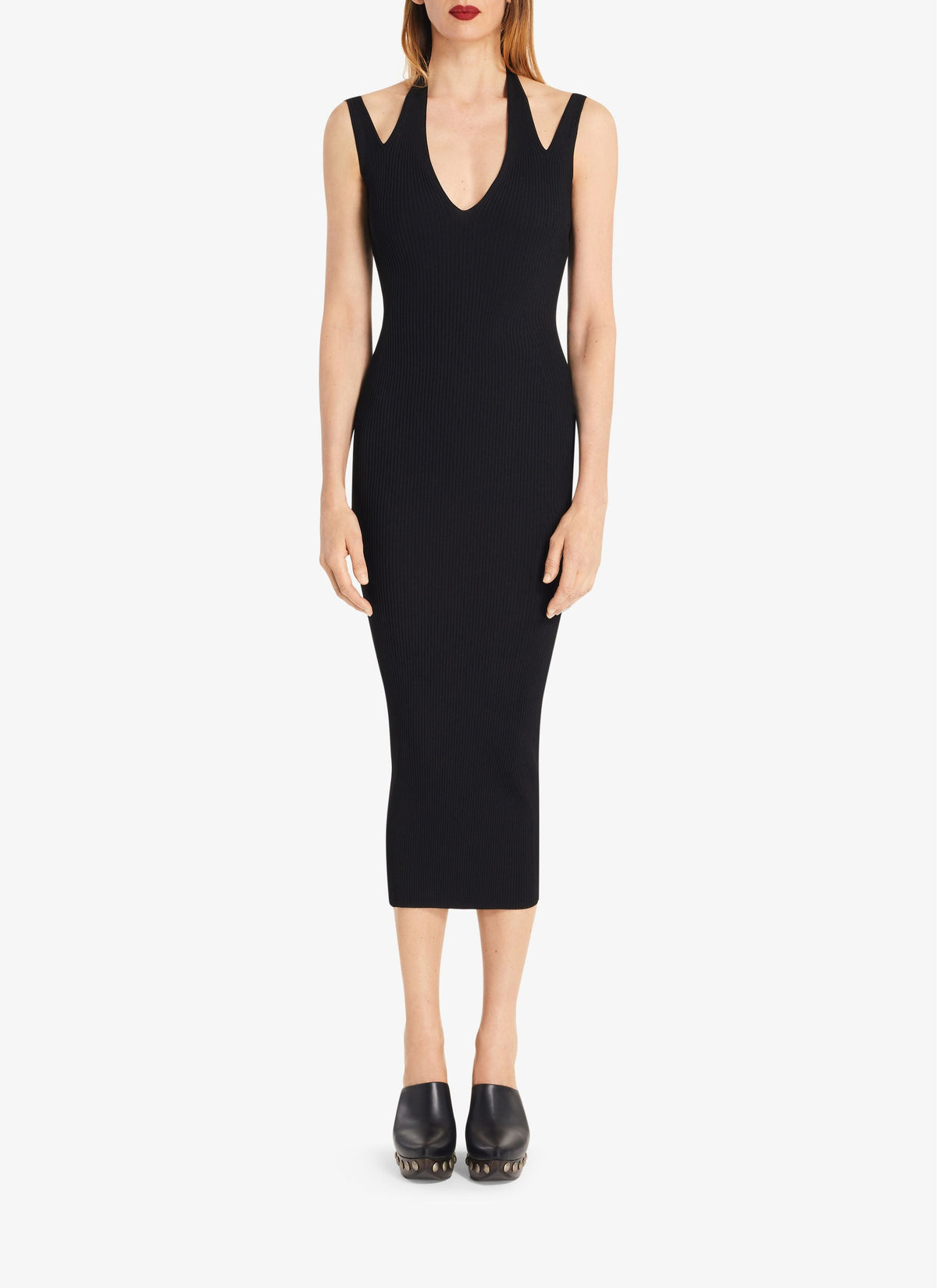 Robe tube côtelée - Noir Alaïa