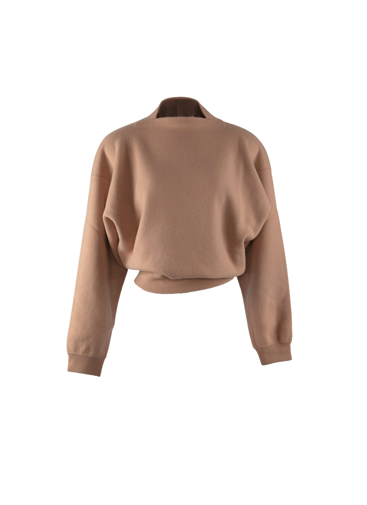 Cashmere short jumper - Powder