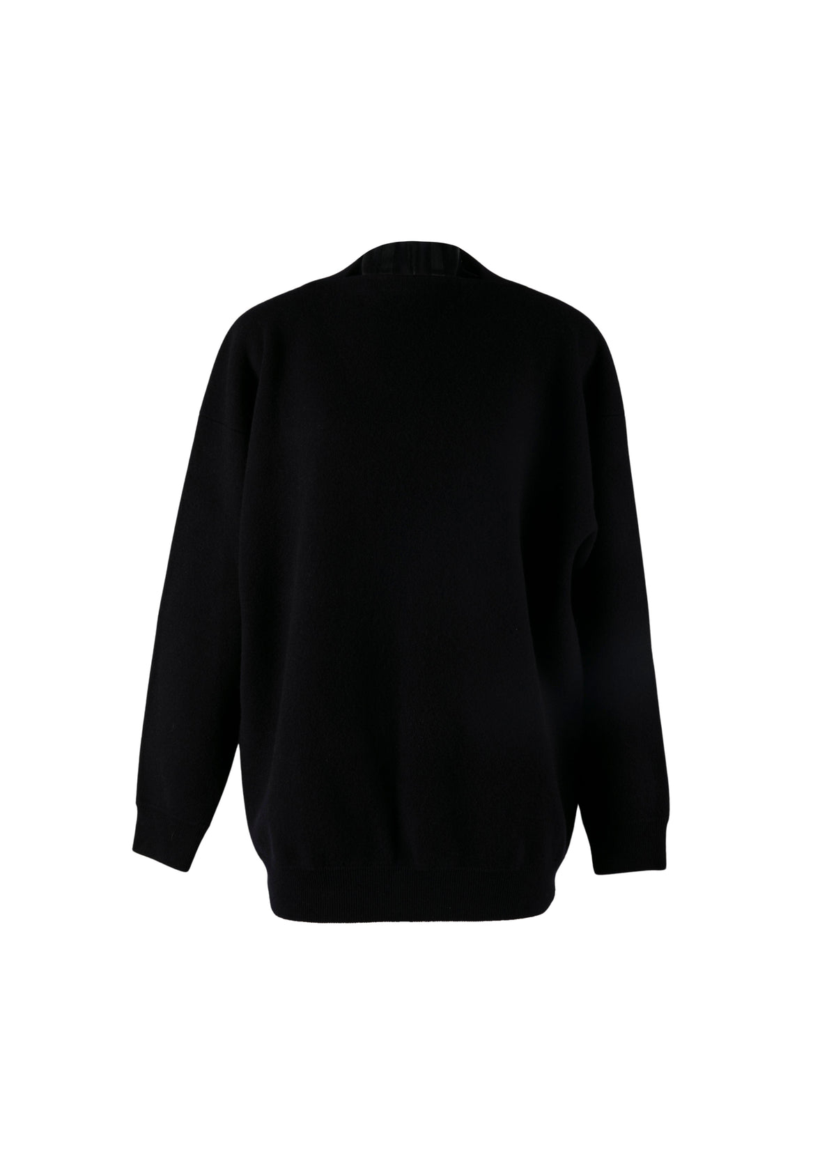 Short jumper in felted cashmere - Night