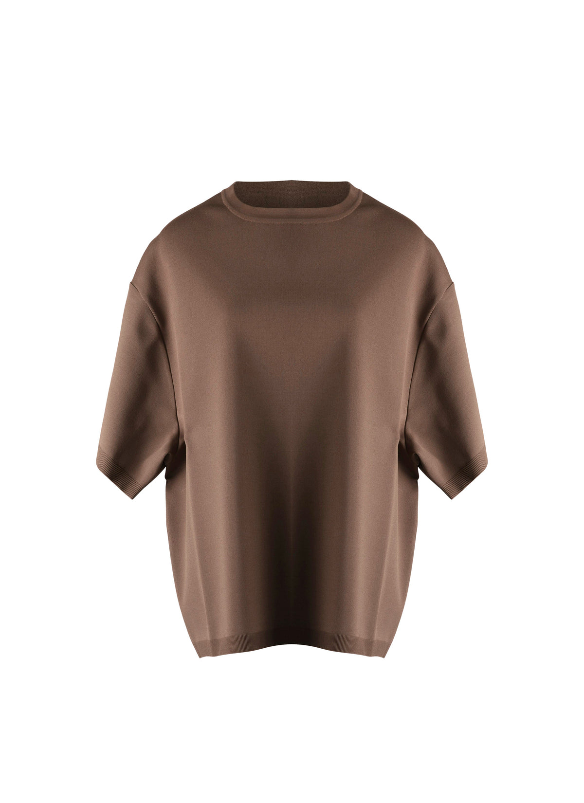 Pull oversize à manches courtes en maille - Savane