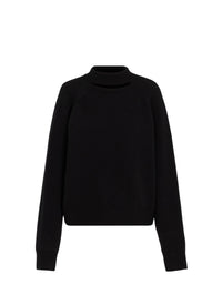 Cashmere crop jumper - Alaia Black