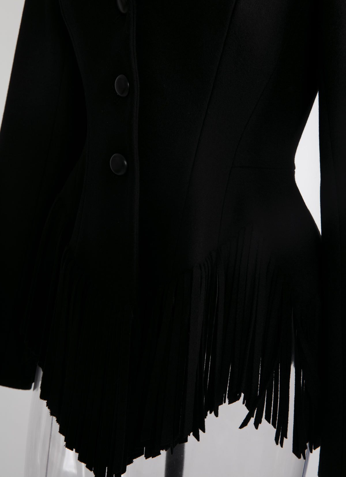 Regular jacket in wool - Black intense