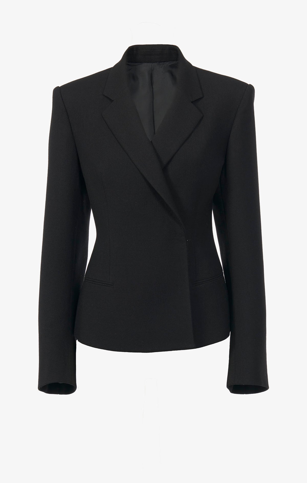 Veste cintrée en gabardine de laine - Noir Alaïa