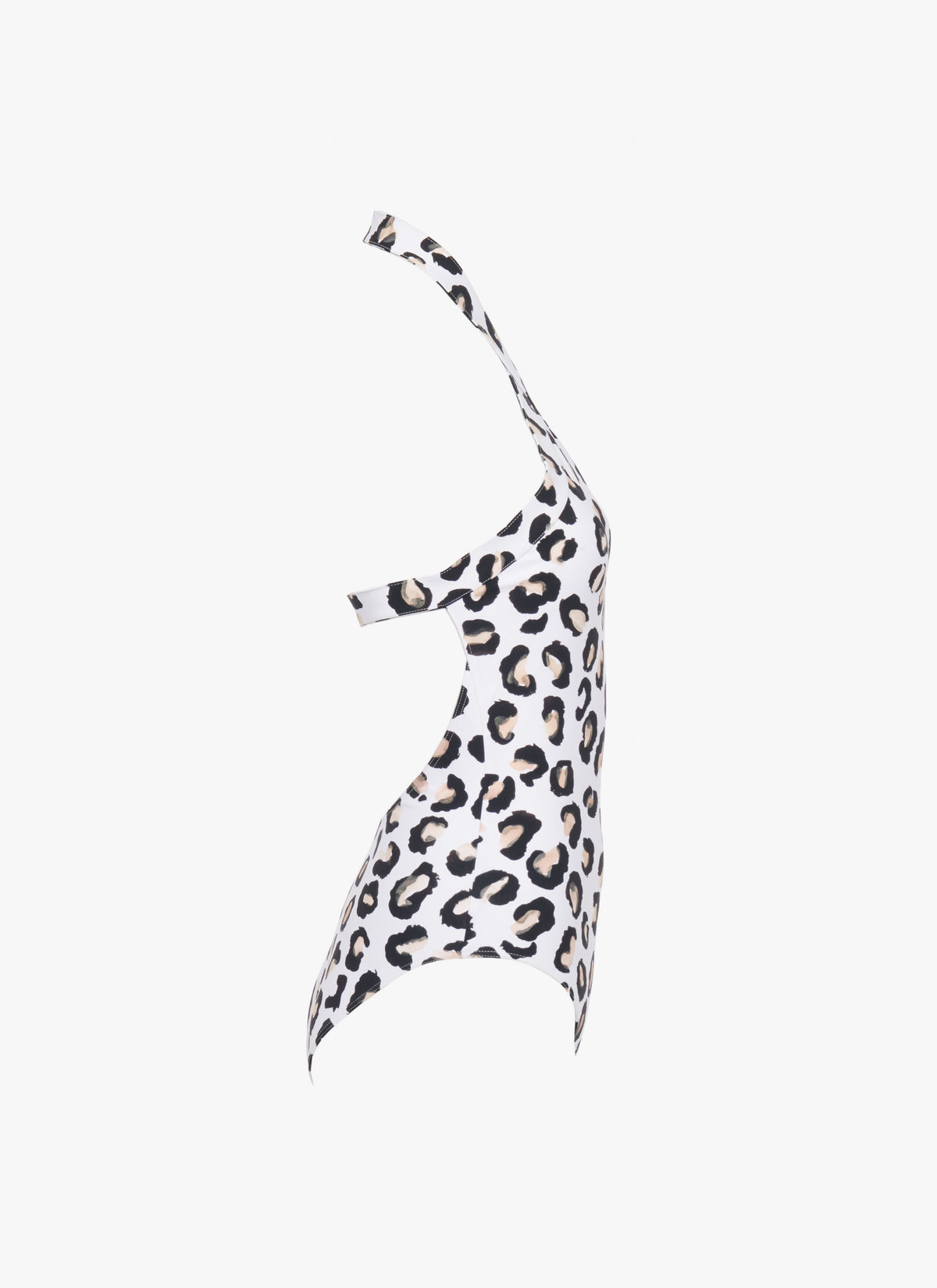 One-piece swimming costume - White & Black